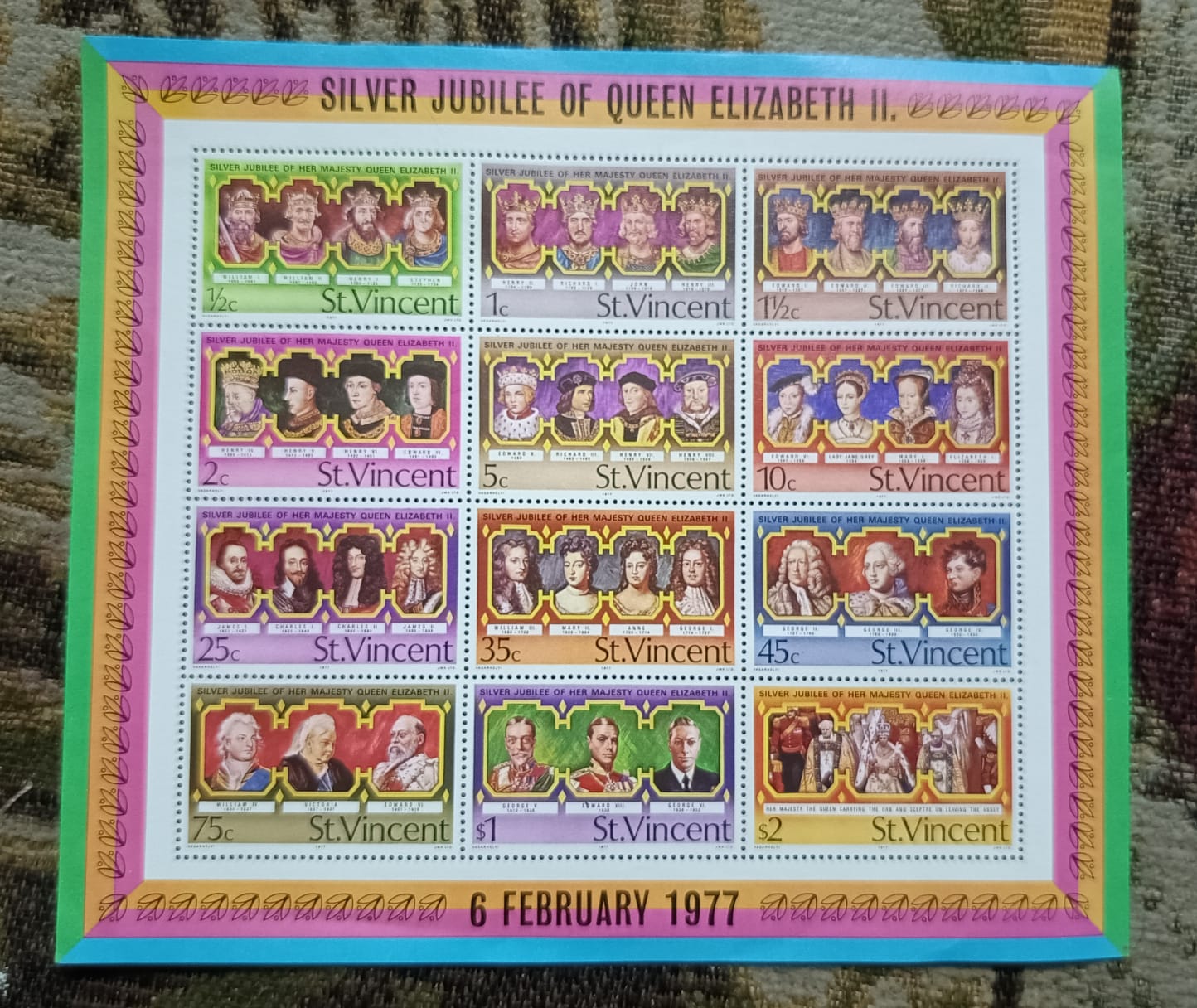 St Vincent Special full sheet
