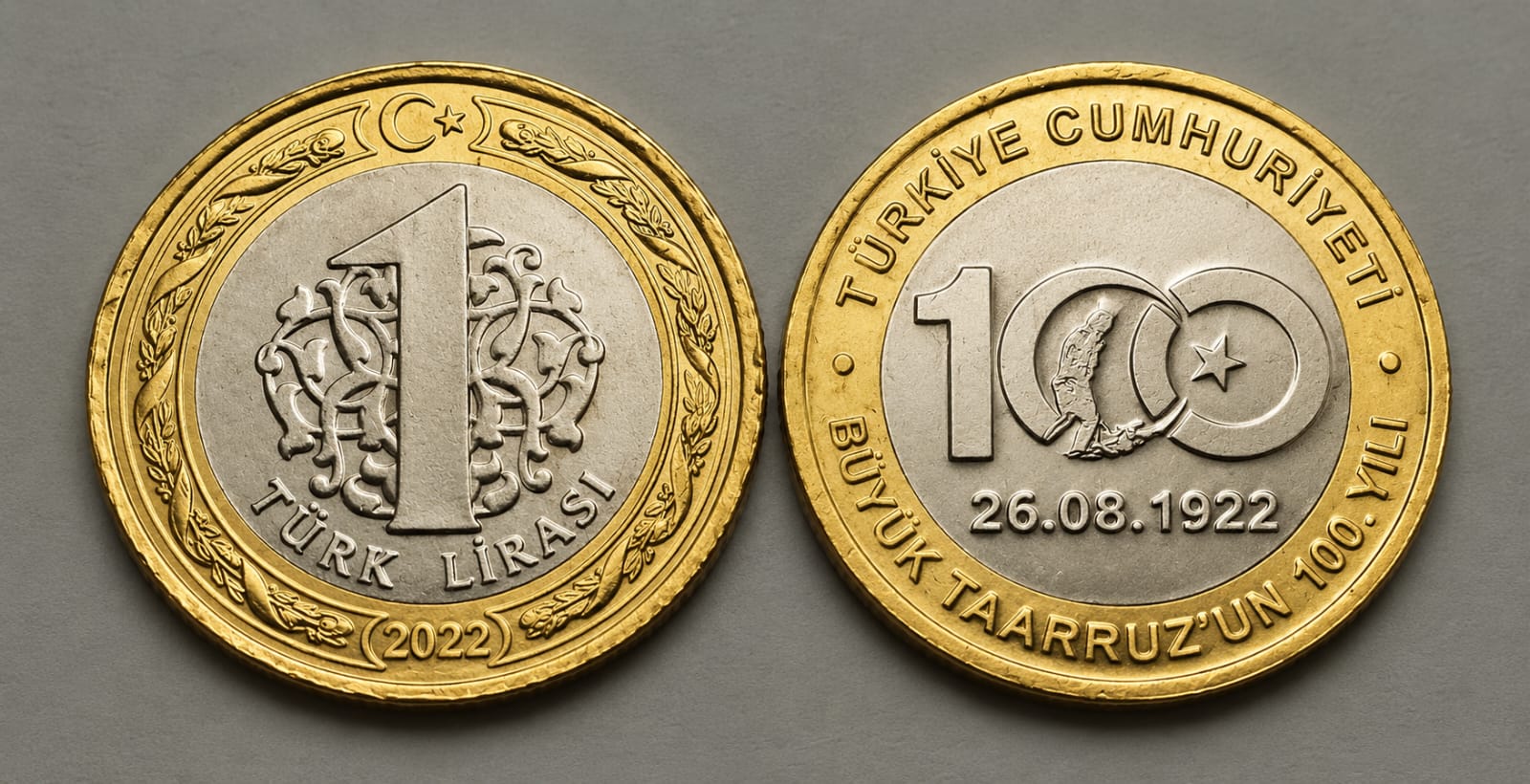 Turkey 1 lira 2022 commemorative