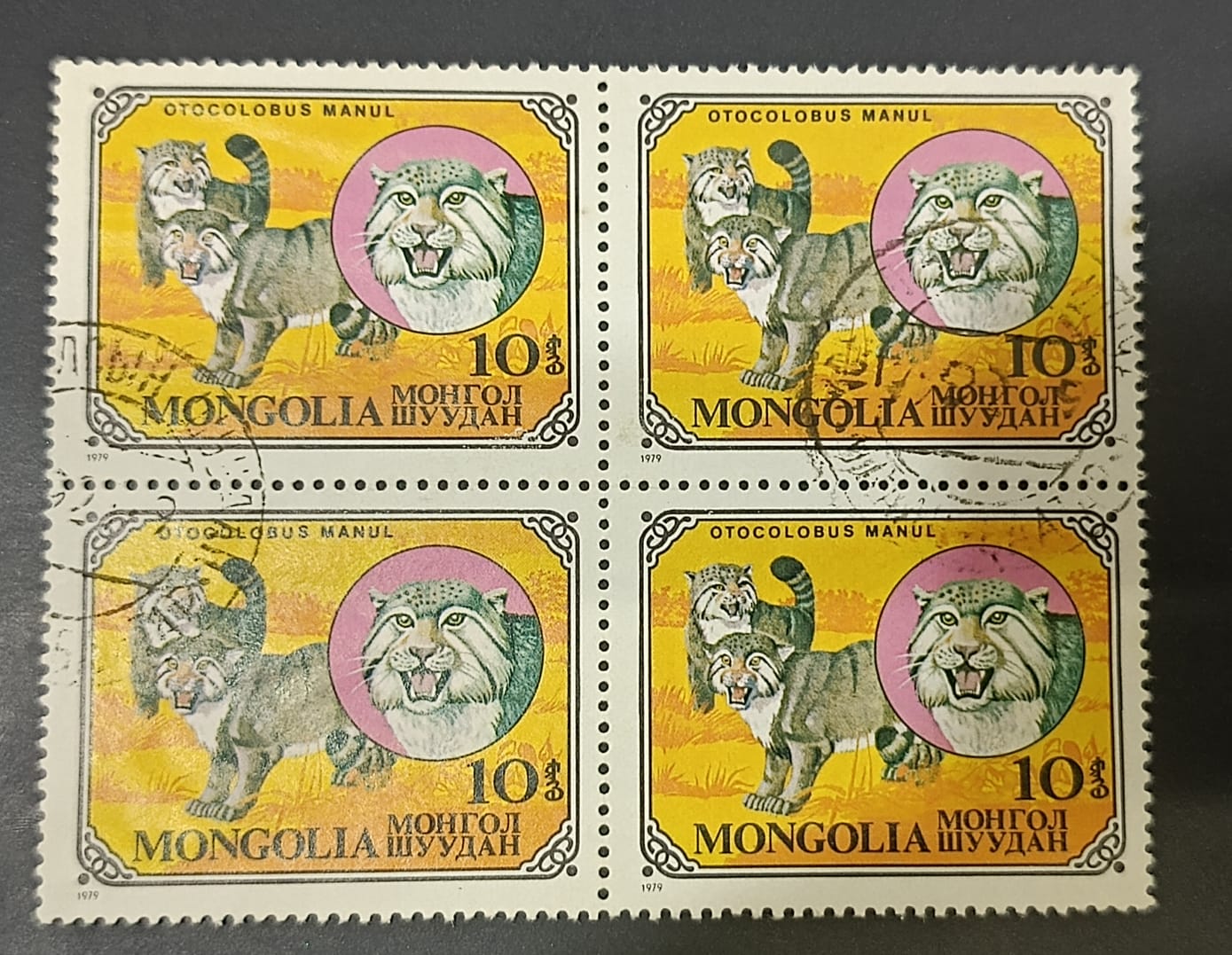 Mongolia Cat Theme stamps set